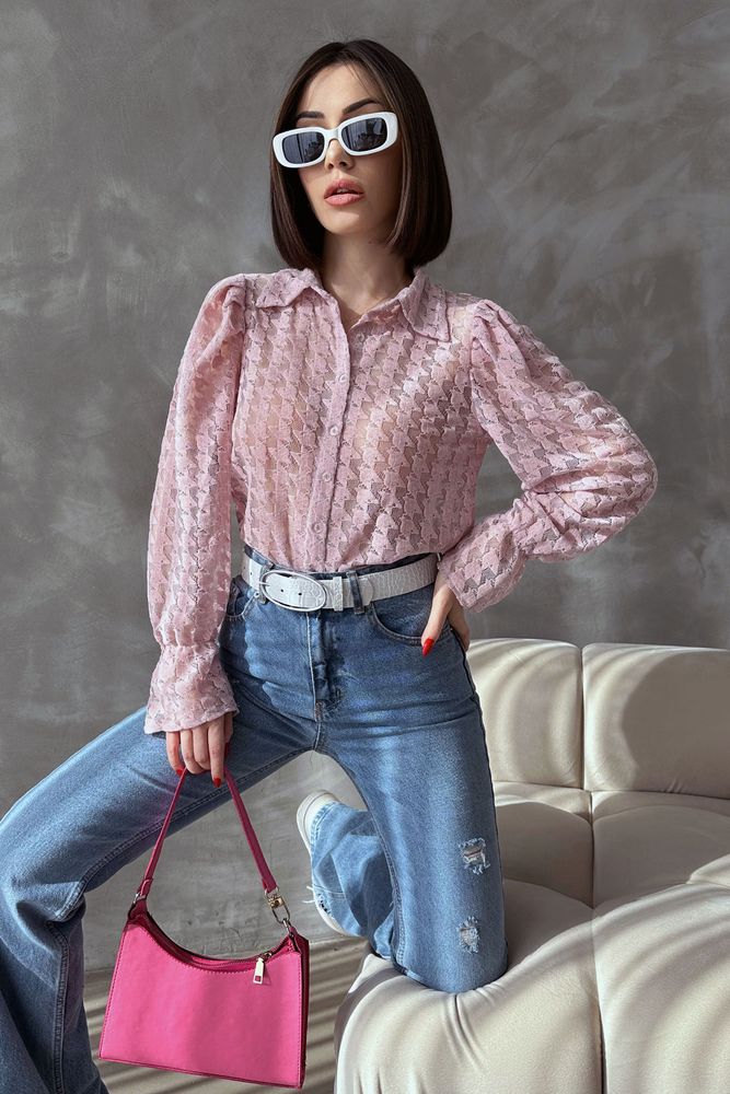 Powder F 1472 Tulle Embroidery - Brand: Topshow - Women & Kids, Baby Clothes Wholesale - TheBS Women