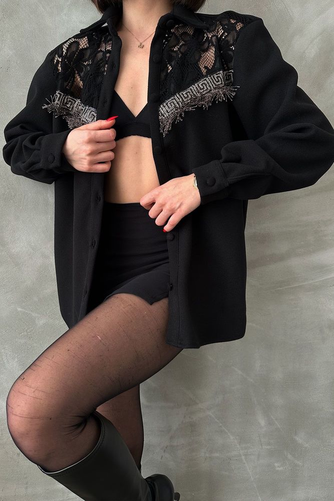 Lace Detailed Shirt – Brand: Topshow – Women & Kids, Baby Clothes Wholesale – TheBS Women