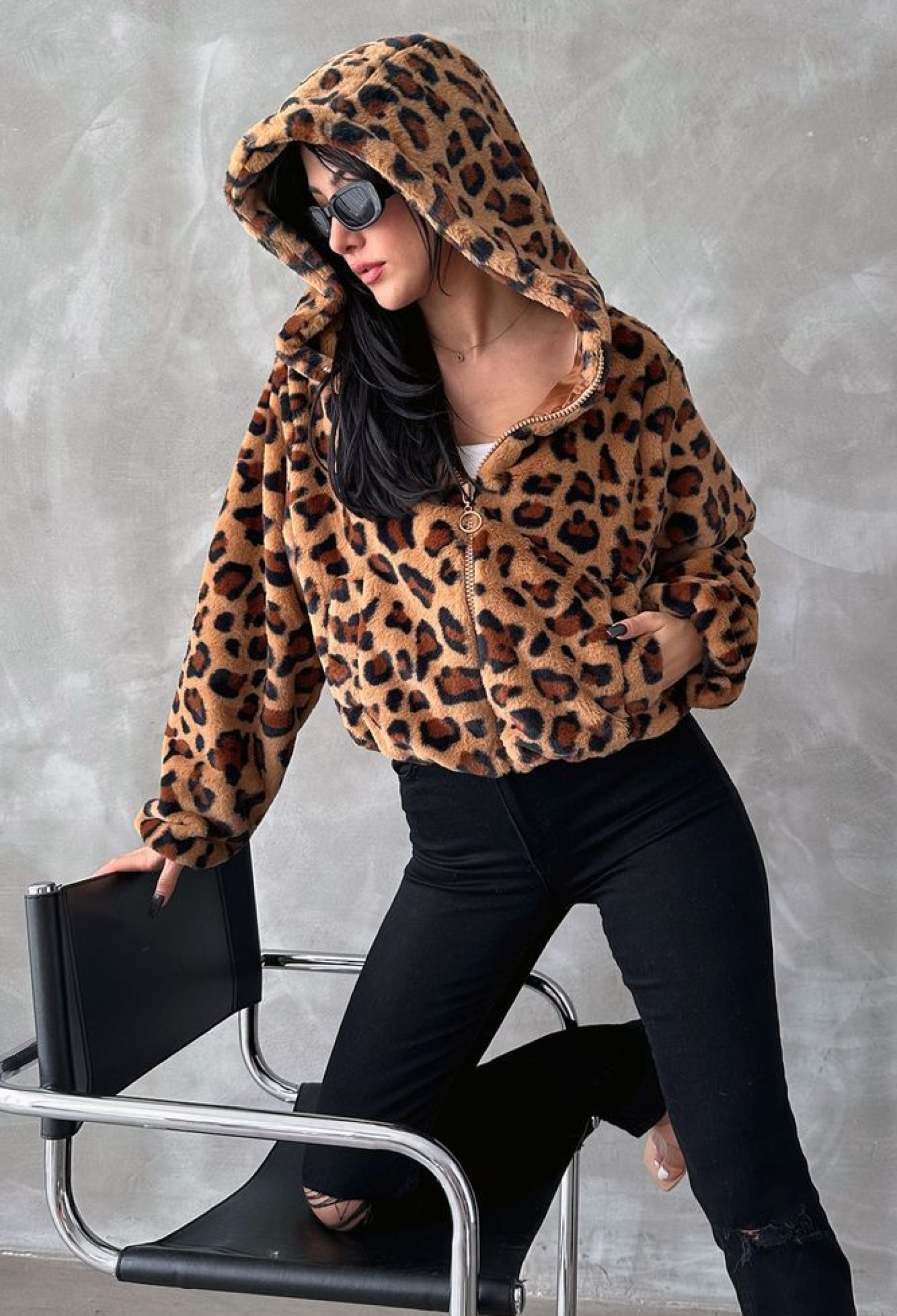 Leopard Patterned Coat - Brand: Topshow - Women & Kids, Baby Clothes Wholesale - TheBS Women