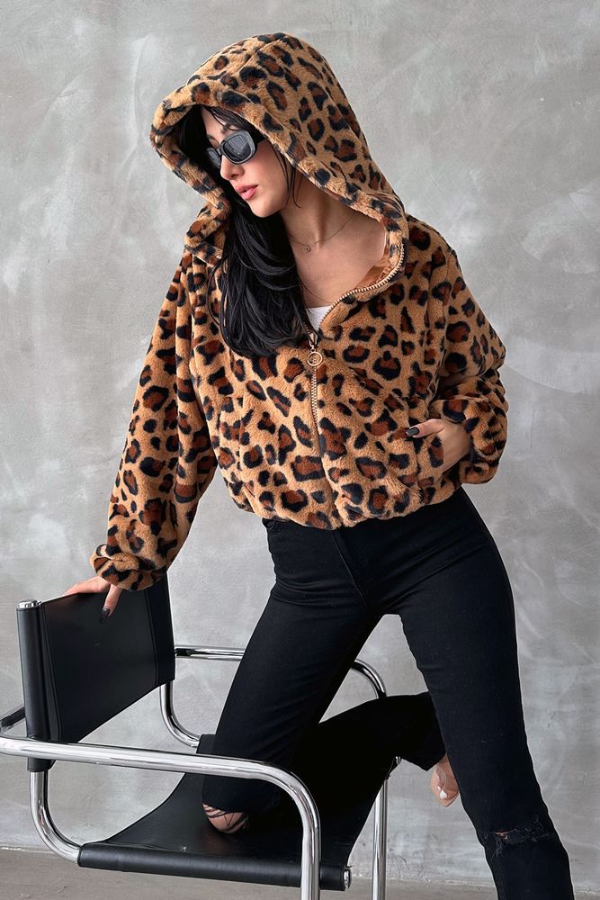 Leopard Patterned Coat - Brand: Topshow - Women & Kids, Baby Clothes Wholesale - TheBS Women