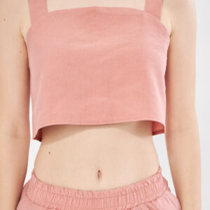 Nao Linen Set Square Neck Blouse In Pink - Brand: Evable - Women & Kids, Baby Clothes Wholesale - TheBS Women