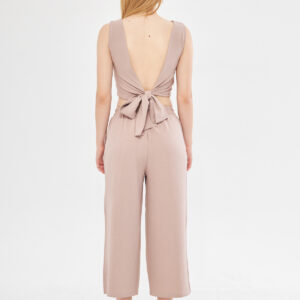 Comfy Closed Neck Open Back Belted Blouse In - Brand: Evable - Women & Kids, Baby Clothes Wholesale - TheBS Women