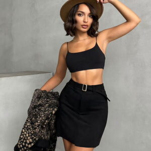 Belt Detailed Skirt - Brand: Topshow - Women & Kids, Baby Clothes Wholesale - TheBS Women