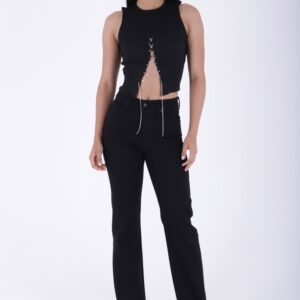 Stitched Leg Wide Leg Relax Jeans - Brand: XLove - Women & Kids, Baby Clothes Wholesale - TheBS Women