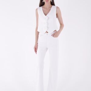 Stitched Leg Wide Leg Relax Jeans - Brand: XLove - Women & Kids, Baby Clothes Wholesale - TheBS Women