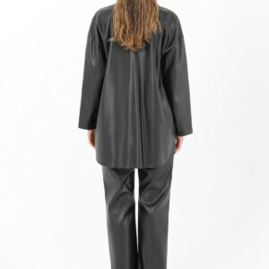 Women's Mesh Detailed Leather Shirt - Brand: SOUL - Women & Kids, Baby Clothes Wholesale - TheBS Women