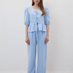 Elastic Waist Mueslin Pants - Brand: Levure - Women & Kids, Baby Clothes Wholesale - TheBS Women