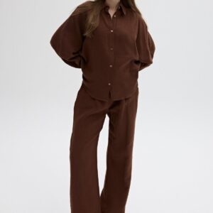 Mueslin Salaş Women's Pants - Brand: Levure - Women & Kids, Baby Clothes Wholesale - TheBS Women