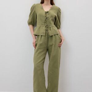 Elastic Waist Mueslin Pants - Brand: Levure - Women & Kids, Baby Clothes Wholesale - TheBS Women