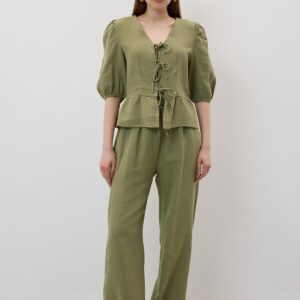 Elastic Waist Mueslin Pants - Brand: Levure - Women & Kids, Baby Clothes Wholesale - TheBS Women