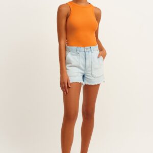 Ribbed Halter Neck Knitted Undershirt - Brand: la & vetta - Women & Kids, Baby Clothes Wholesale - TheBS Women