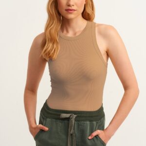 Ribbed Halter Neck Knitted Undershirt - Brand: la & vetta - Women & Kids, Baby Clothes Wholesale - TheBS Women
