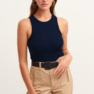 Ribbed Halter Neck Knitted Undershirt - Brand: la & vetta - Women & Kids, Baby Clothes Wholesale - TheBS Women