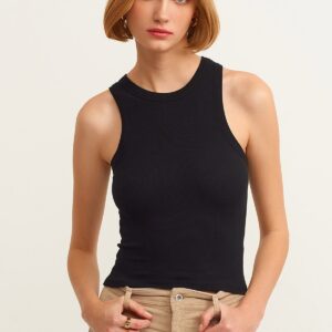 Ribbed Halter Neck Knitted Undershirt - Brand: la & vetta - Women & Kids, Baby Clothes Wholesale - TheBS Women