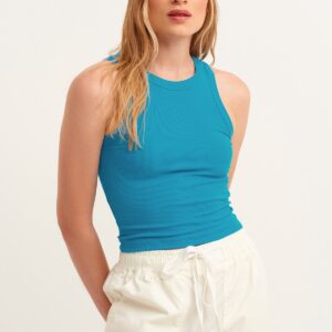Ribbed Halter Neck Knitted Undershirt - Brand: la & vetta - Women & Kids, Baby Clothes Wholesale - TheBS Women