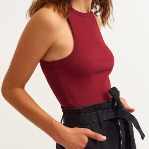 Ribbed Halter Neck Knitted Undershirt - Brand: la & vetta - Women & Kids, Baby Clothes Wholesale - TheBS Women