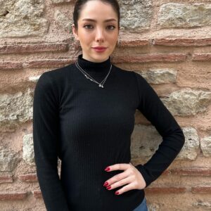 Half Turtleneck Ribbed Sweater - Brand: la & vetta - Women & Kids, Baby Clothes Wholesale - TheBS Women