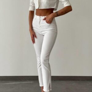 High Waist Slit Detailed Mia Jeans - Brand: LACARINO - Women & Kids, Baby Clothes Wholesale - TheBS Women