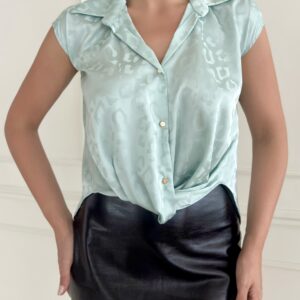 Leopard Pattern Satin Shirt - Brand: STEPS - Women & Kids, Baby Clothes Wholesale - TheBS Women