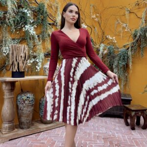 Chiffon Satin Knit Dress - Brand: STEPS - Women & Kids, Baby Clothes Wholesale - TheBS Women