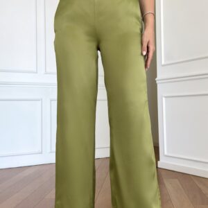 Satin Wide Leg Trousers - Brand: STEPS - Women & Kids, Baby Clothes Wholesale - TheBS Women