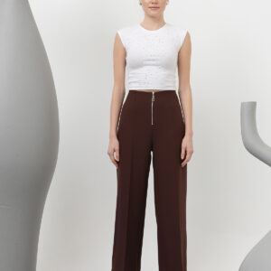 Women's Zipper Detailed Pencil Pants - Brand: Puane - Women & Kids, Baby Clothes Wholesale - TheBS Women