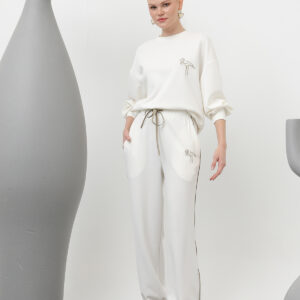 Swan Embroidered Tracksuit Set - Brand: SOUL - Women & Kids, Baby Clothes Wholesale - TheBS Women