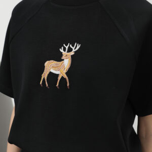 Women's Front Deer Embroidered Tshirt - Brand: SOUL - Women & Kids, Baby Clothes Wholesale - TheBS Women