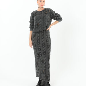 Knitwear Long Sleeve Sweater - Anthracite - Brand: SOUL - Women & Kids, Baby Clothes Wholesale - TheBS Women