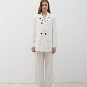 Front Button Detailed Zipper Pants - Brand: Levure - Women & Kids, Baby Clothes Wholesale - TheBS Women