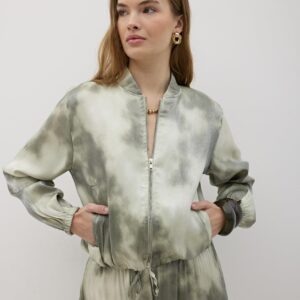 Front Zipper Satin Jacket - Brand: Levure - Women & Kids, Baby Clothes Wholesale - TheBS Women