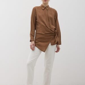 Side Tie Modal Shirt - Brand: Levure - Women & Kids, Baby Clothes Wholesale - TheBS Women