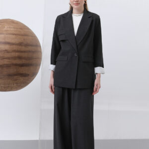 Women's Stripe Garnished Blazer Jacket With Pockets - Brand: SOUL - Women & Kids, Baby Clothes Wholesale - TheBS Women