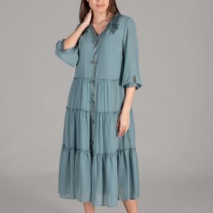 Apron Collar Chiffon Dress - Brand: GUMANIZE - Women & Kids, Baby Clothes Wholesale - TheBS Women
