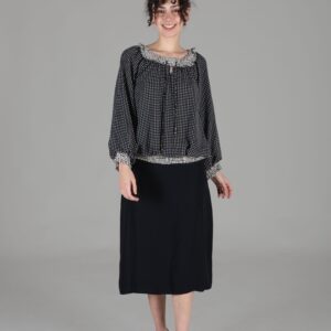 Kayak Ruffle Collar Polka Dot Chiffon Suit - Multicolor - Brand: GUMANIZE - Women & Kids, Baby Clothes Wholesale - TheBS Women