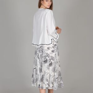 Top Plain Blouse Bottom Print Skirt - Multicolor - Brand: GUMANIZE - Women & Kids, Baby Clothes Wholesale - TheBS Women