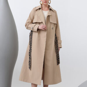 Women's Leopard Garnished Trench - Brand: SOUL - Women & Kids, Baby Clothes Wholesale - TheBS Women