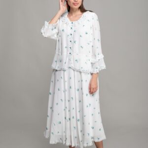 Round Neck Ruffle Gunpowder Dress - Brand: GUMANIZE - Women & Kids, Baby Clothes Wholesale - TheBS Women