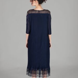 Oval Collar Stone Pleated Dress - Brand: GUMANIZE - Women & Kids, Baby Clothes Wholesale - TheBS Women