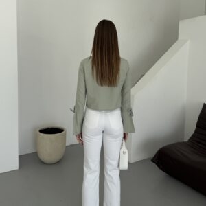 Linen Tie Shirt - Brand: My Fashion - Women & Kids, Baby Clothes Wholesale - TheBS Women