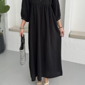 Half Sleeve Mueslin Dress - Brand: My Fashion - Women & Kids, Baby Clothes Wholesale - TheBS Women