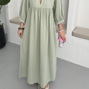 Half Sleeve Mueslin Dress - Brand: My Fashion - Women & Kids, Baby Clothes Wholesale - TheBS Women