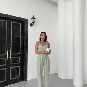 Linen Jumpsuit - Brand: My Fashion - Women & Kids, Baby Clothes Wholesale - TheBS Women