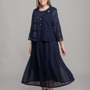 Round Neck Ruffle Dress - Brand: GUMANIZE - Women & Kids, Baby Clothes Wholesale - TheBS Women