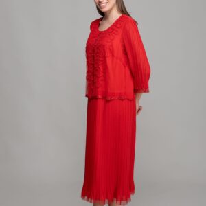 Round Neck Dress + Tulle Blouse - Brand: GUMANIZE - Women & Kids, Baby Clothes Wholesale - TheBS Women