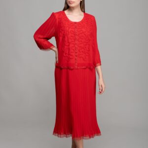 Round Neck Dress + Tulle Blouse - Brand: GUMANIZE - Women & Kids, Baby Clothes Wholesale - TheBS Women