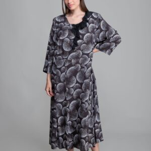 Round Neck Flush Empirme Dress - Brand: GUMANIZE - Women & Kids, Baby Clothes Wholesale - TheBS Women