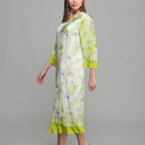 V Neck Silk Line Elegant Dress - Multicolor - Brand: GUMANIZE - Women & Kids, Baby Clothes Wholesale - TheBS Women