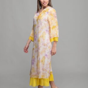 V-Neck Elegant Dress - Multicolor - Brand: GUMANIZE - Women & Kids, Baby Clothes Wholesale - TheBS Women