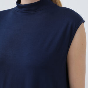 Sleeveless Crew Neck Blouse - Navy - Brand: Puane - Women & Kids, Baby Clothes Wholesale - TheBS Women